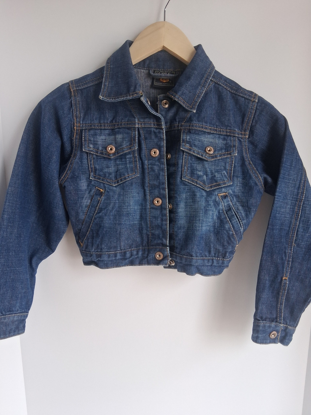 Route 66 Kids Blue Cropped Denim Jacket 100% Cotton